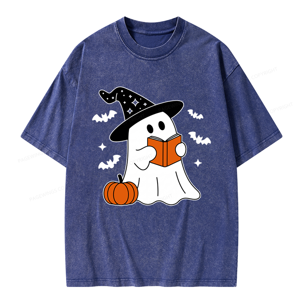 Pagewings All Booked For Fall Unisex Washed T-shirt