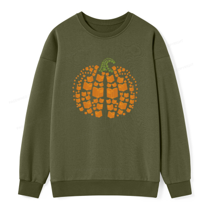 Pagewings Thanksgiving Book Pumpkin Unisex Classic Sweatshirt