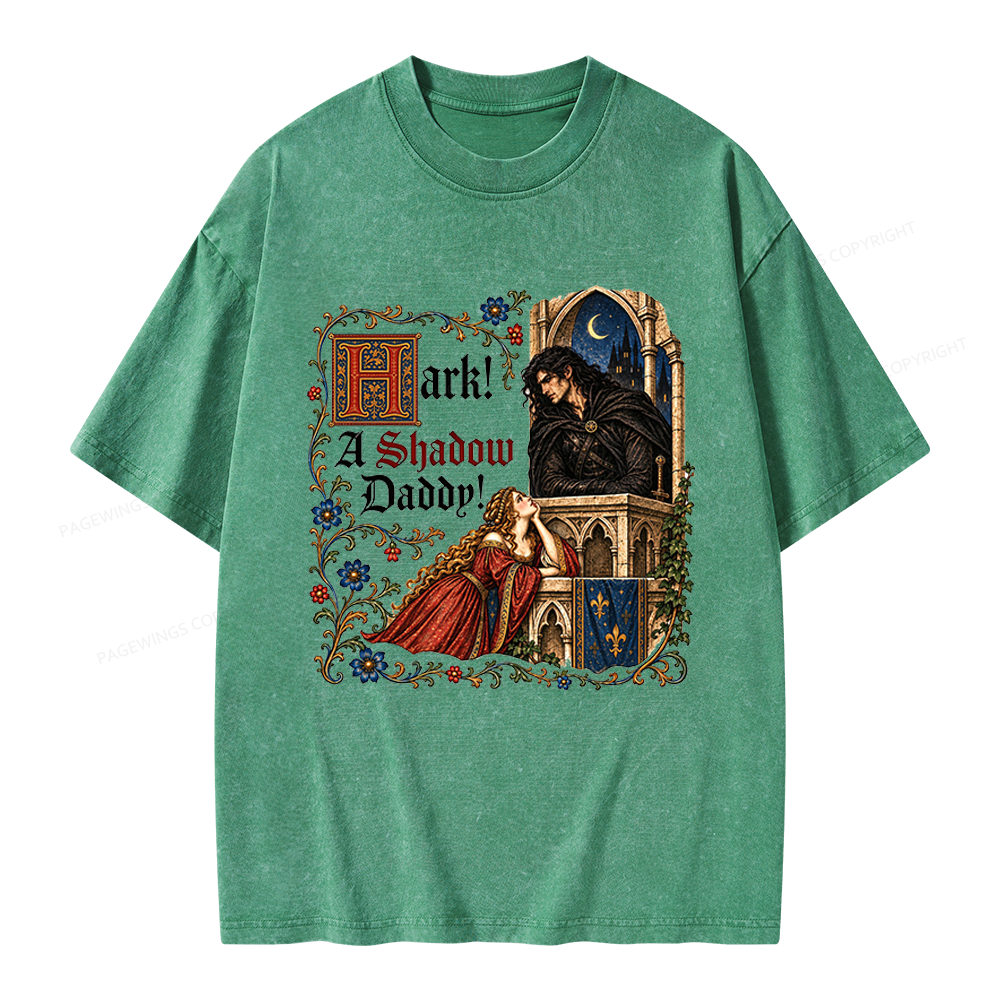 Pagewings Funny Medieval Romantasy Unisex Washed T-shirt
