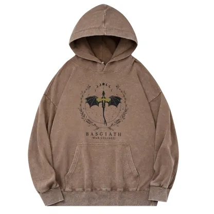 Pagewings Basgiath War College Unisex Washed Hoodie