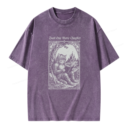 Pagewings Just One More Chapter Unisex Washed T-shirt