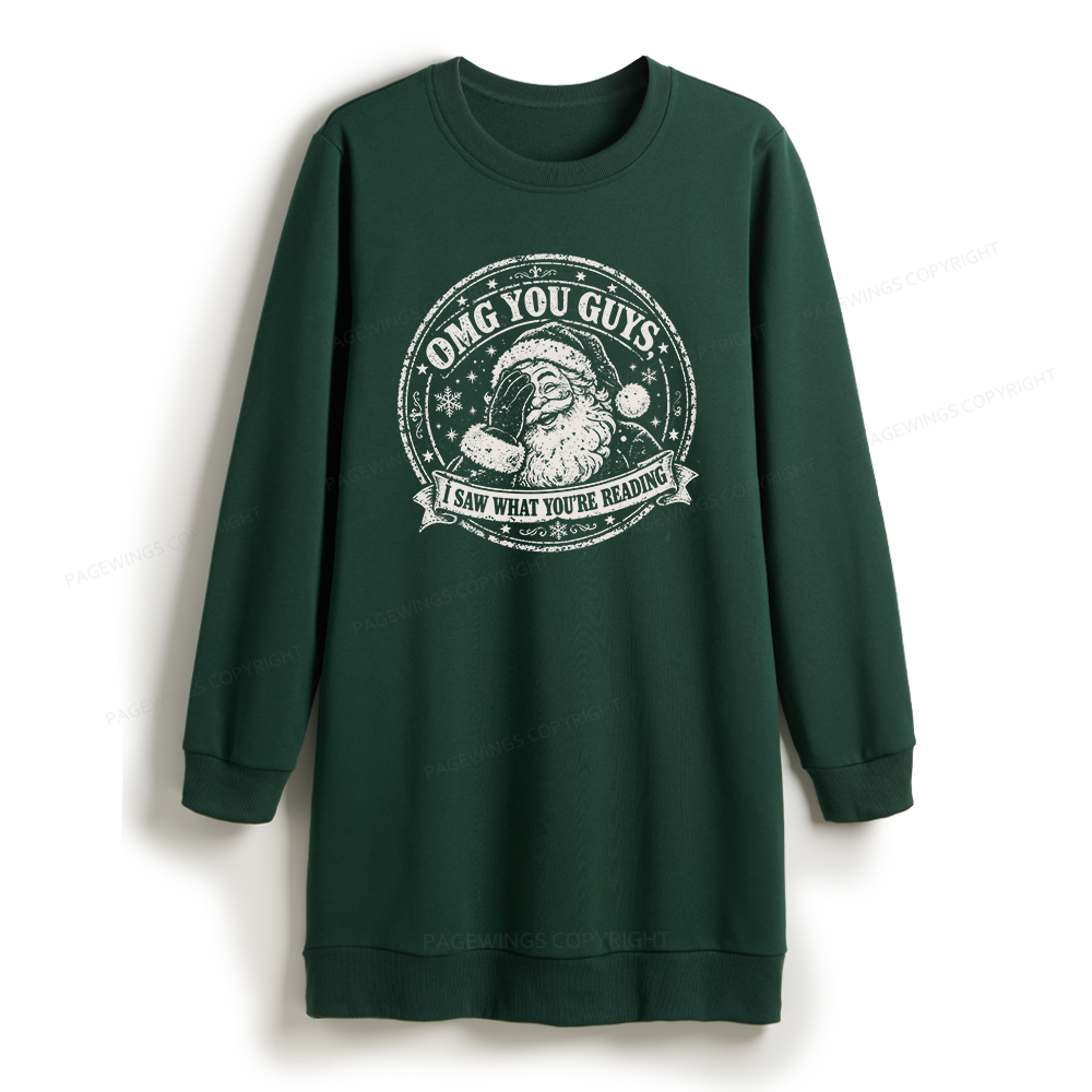 Pagewings OMG You Guys I Saw What You’re Reading Sweatshirt Dress