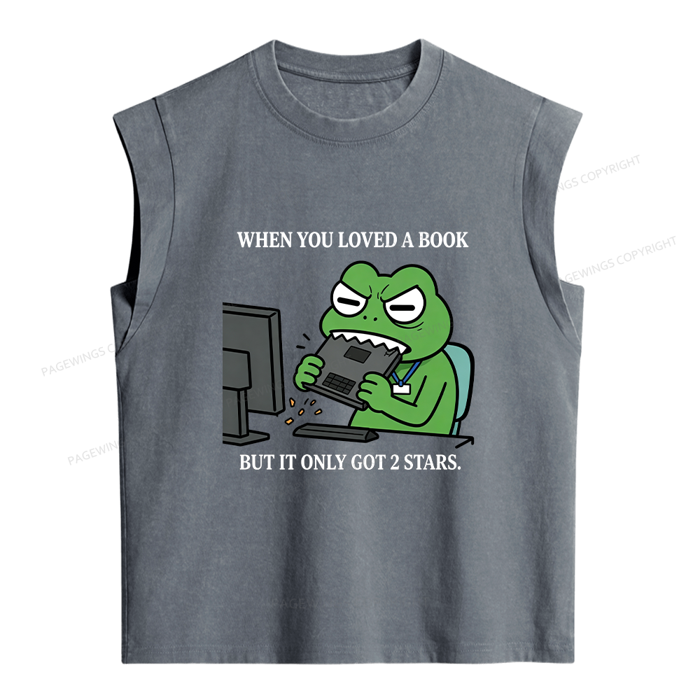 Pagewing When You Loved A Book But It Only Got 2 Stars. Women's Washed Tank Top