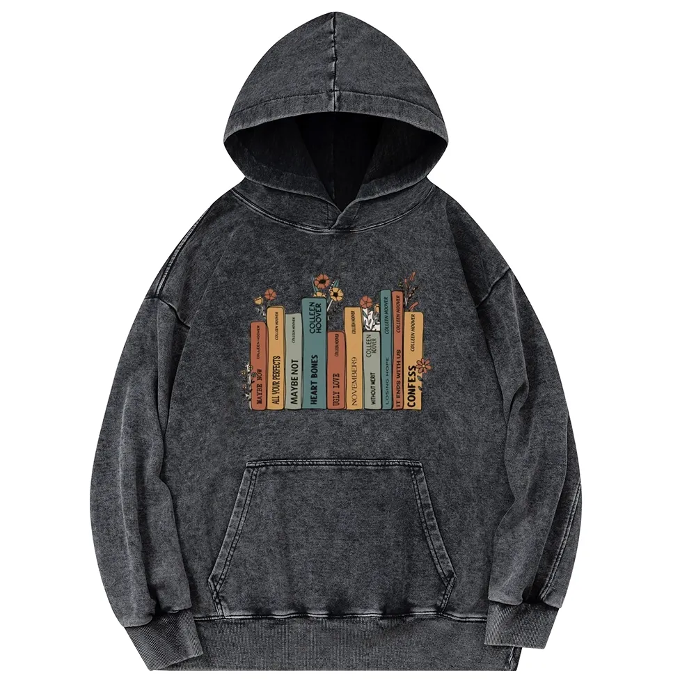 Pagewings It Ends With Us CoHo Unisex Washed Hoodie