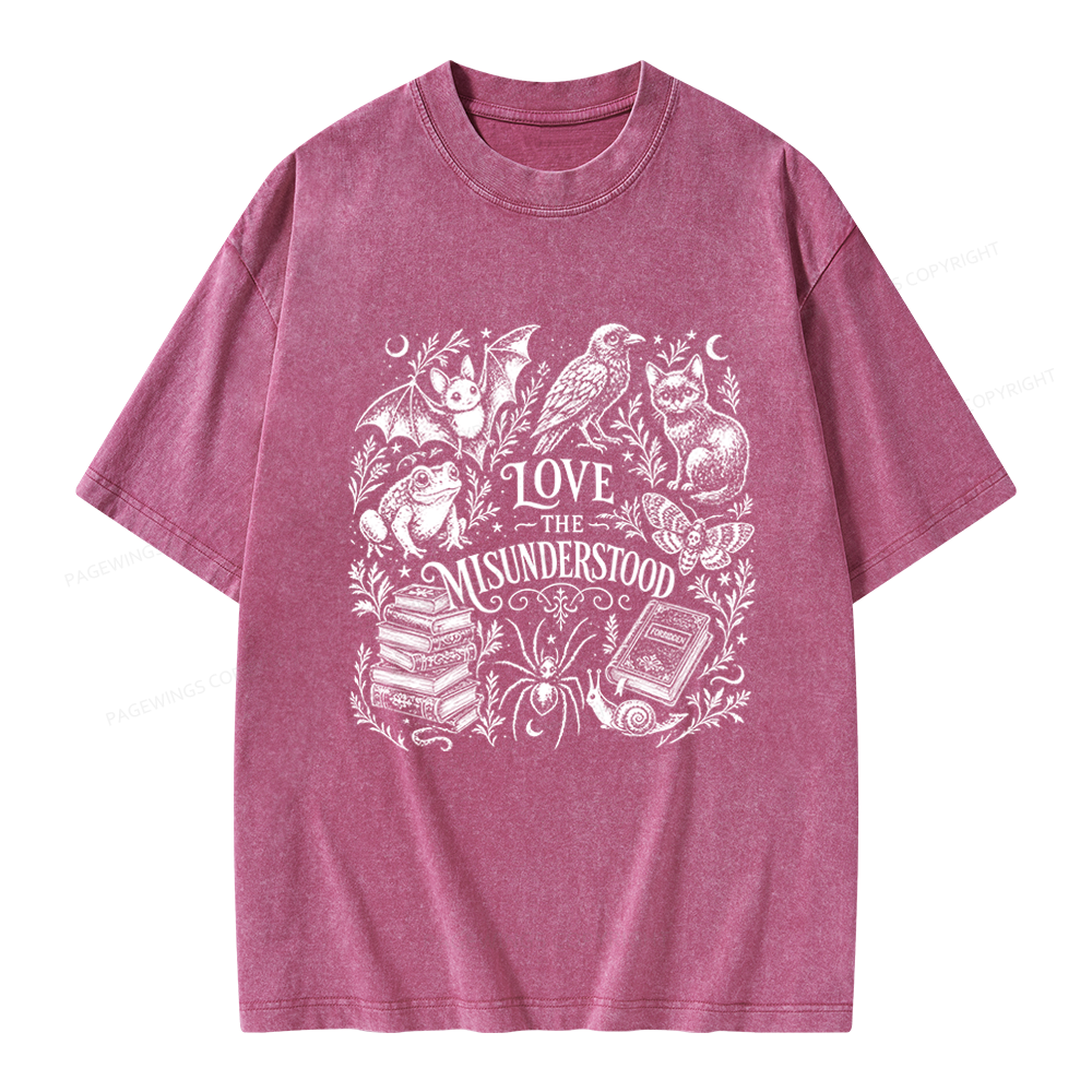 Pagewings Love The Misunderstood Unisex Washed T-shirt