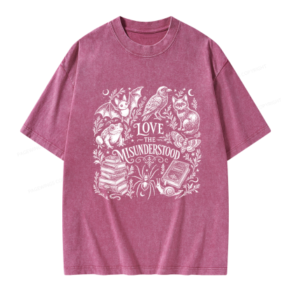 Pagewings Love The Misunderstood Unisex Washed T-shirt