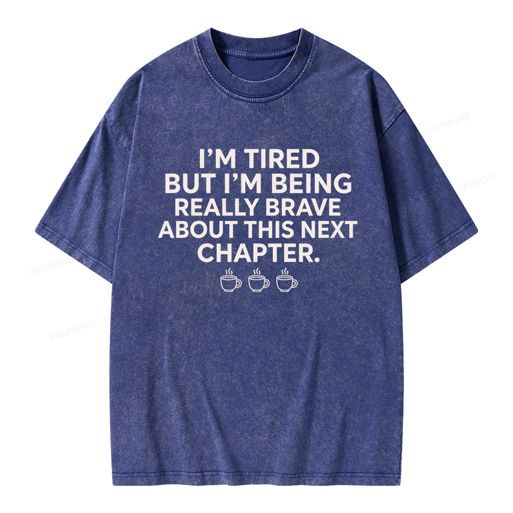 Pagewings About This Next Chapter Unisex Washed T-shirt