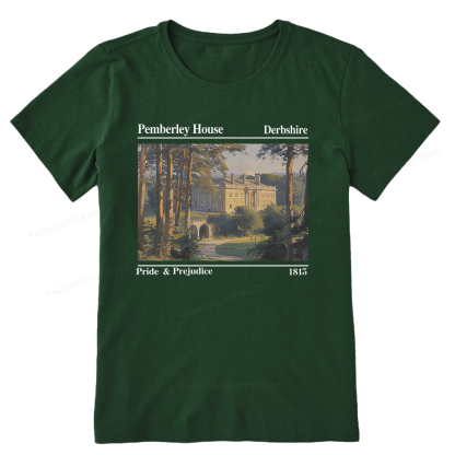 Pagewings Pride and Prejudice Pemberley House Unisex Classic T-shirt
