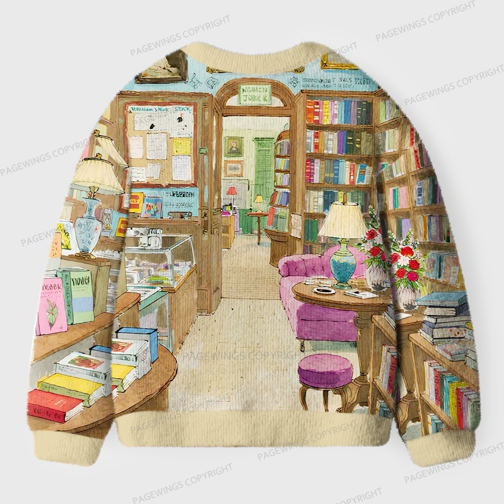 Pagewings Bookstore Unisex Ugly Cardigan Sweaters