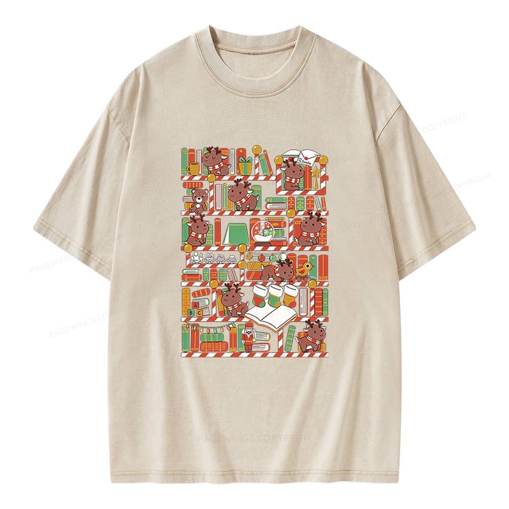 Pagewings Toys Library Unisex Washed T-shirt