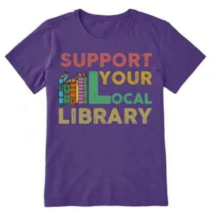 Pagewings Support Your Local Library Unisex Classic T-shirt
