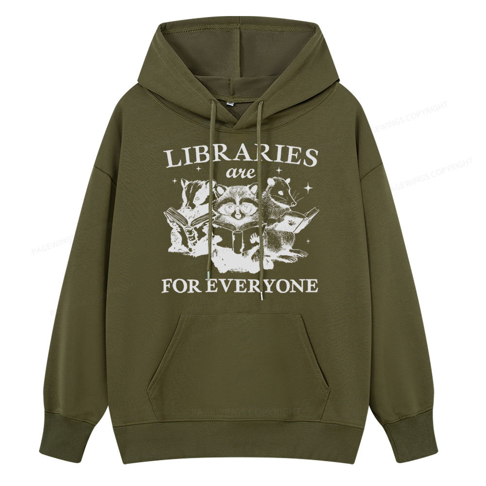 Pagewings Libraries Are For Everyone Unisex Classic Hoodie
