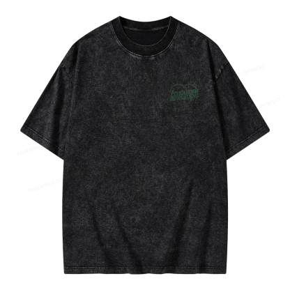 Pagewings Embroidery I'd Rather be Reading Unisex Washed T-shirt