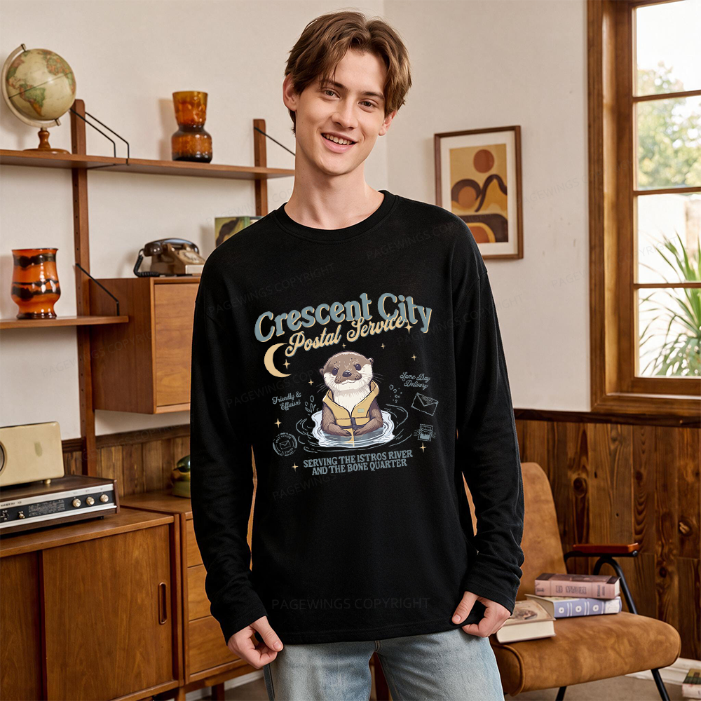 Pagewing Reading Fantasy Bookish Unisex Lightweight Long Sleeve T-Shirt