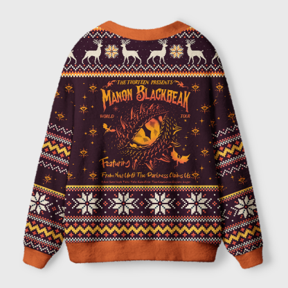 Pagewings Manon Blackbeak Light Knit Unisex Cardigan Sweaters