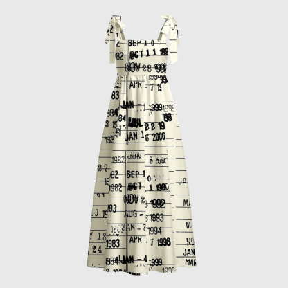 Pagewings The Library Is Open Tie Shoulder Maxi Dress