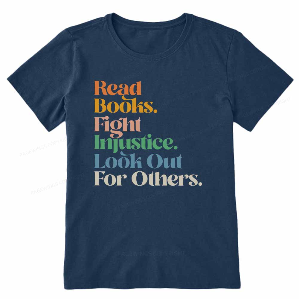 Pagewings Read Banned Books Social Justice Shirt Unisex Classic T-shirt
