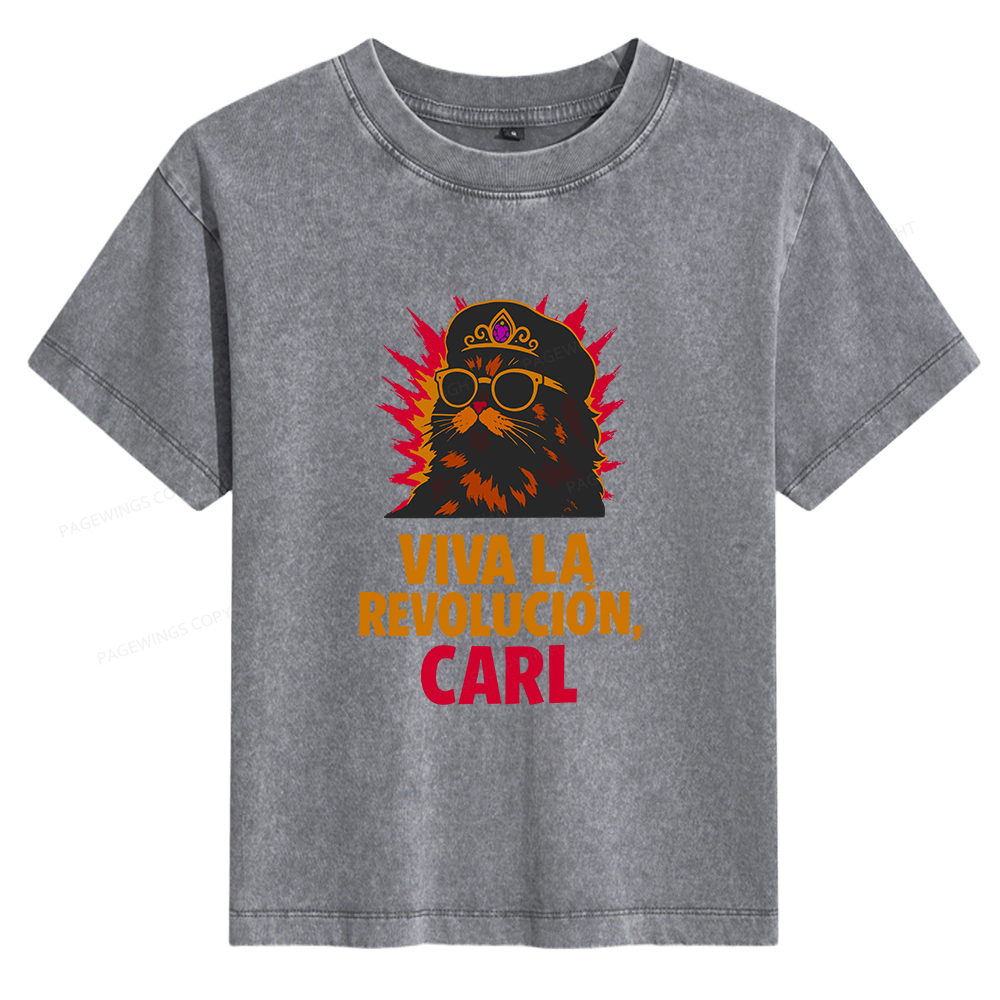 Pagewings Viva La Revolucion Women's Washed T-shirt