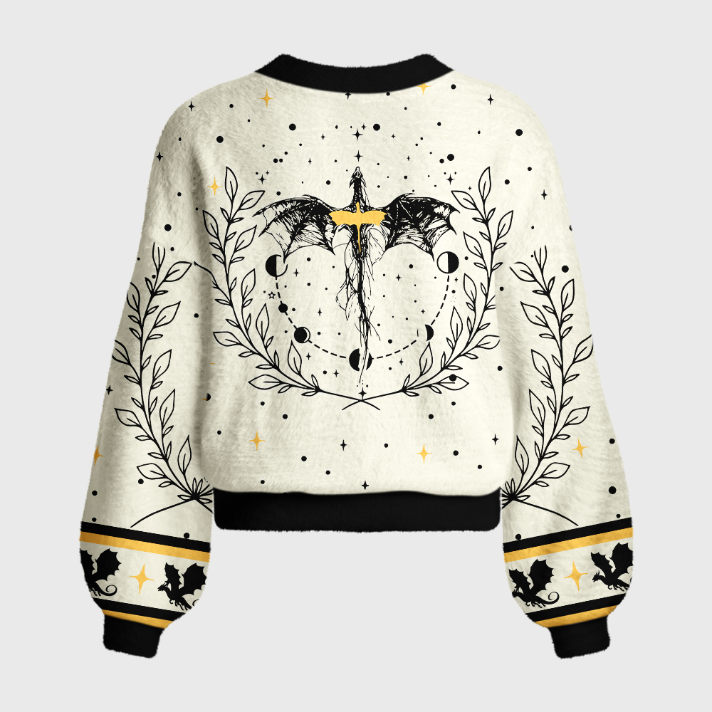 Pagewings Fantasy Bookish Women's Cardigan Sweater