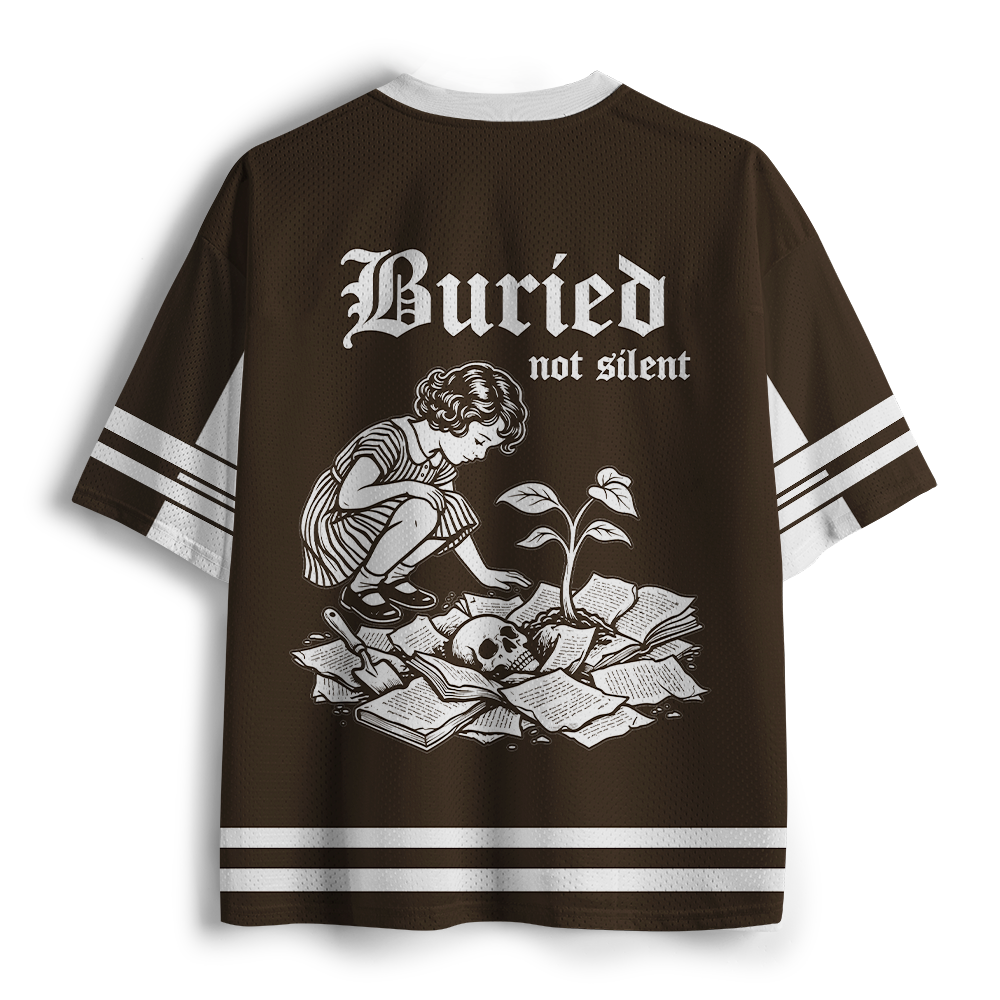 Pagewings Buried Not Silent Unisex Mesh Jersey