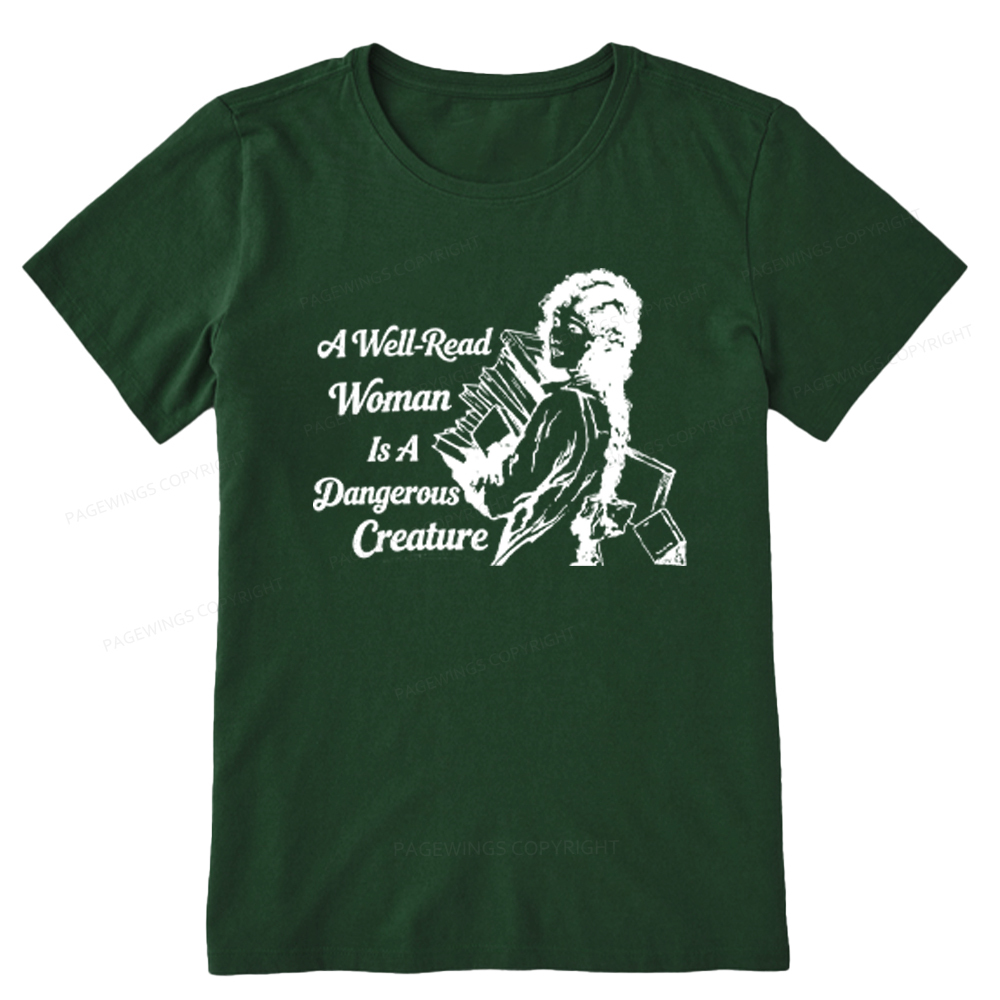 Pagewings A Well-Read Woman Is A Dangerous Creature Unisex Classic T-shirt