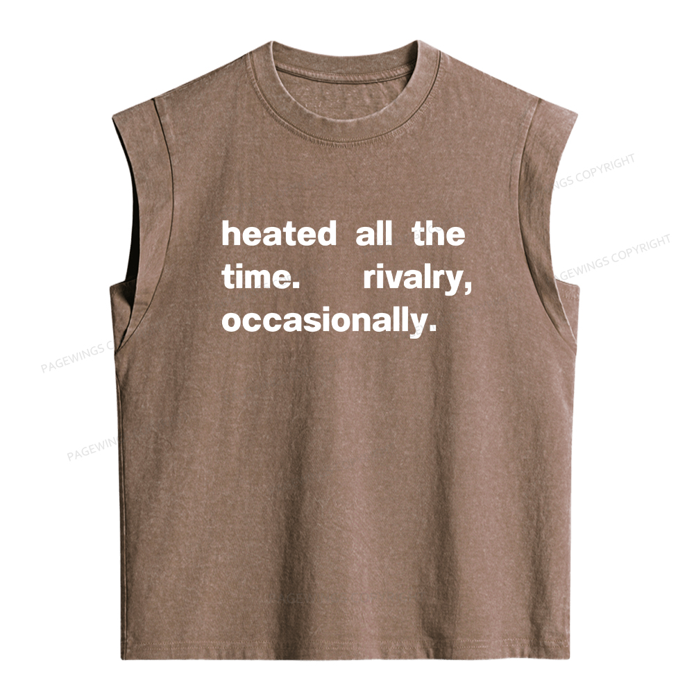 Pagewings The Time Rivalry Occasionally Women's Washed Tank Top