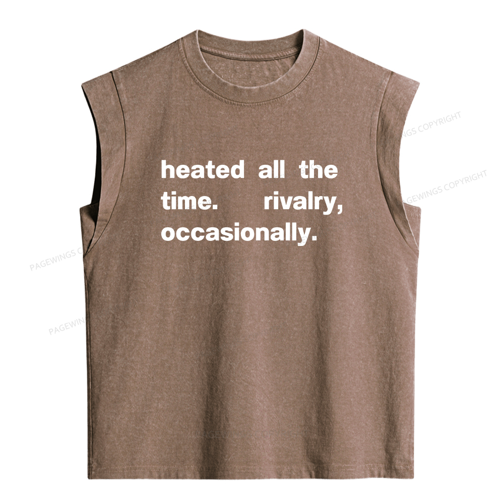 Pagewings The Time Rivalry Occasionally Women's Washed Tank Top