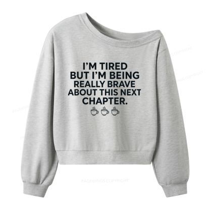 Pagewings About This Next Chapter Women Off Shoulder Sweatshirt