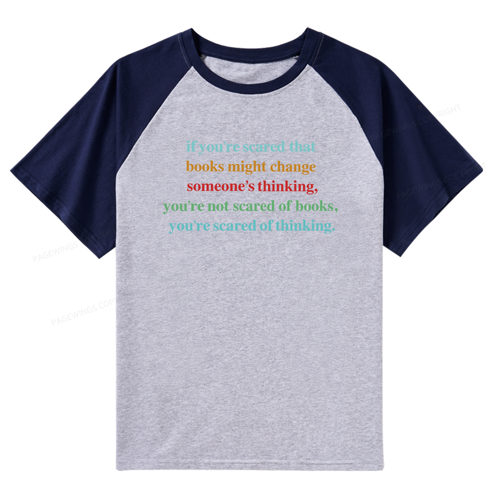 Pagewings Censorship Social Justice Shirt Booktrovert Raglan T-shirt