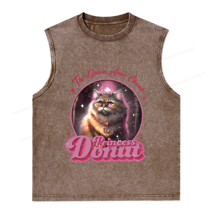 Pagewings Princess Donut Unisex Washed Tank Top