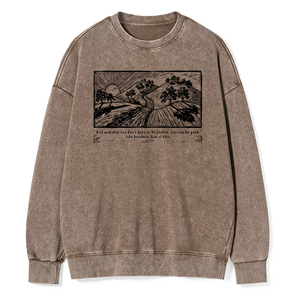Pagewings Vintage Galley Unisex Washed Sweatshirt