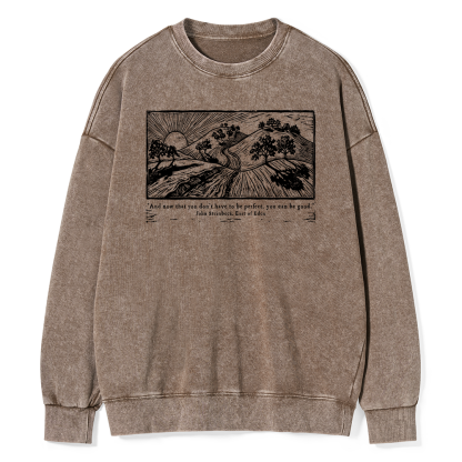 Pagewings Vintage Galley Unisex Washed Sweatshirt