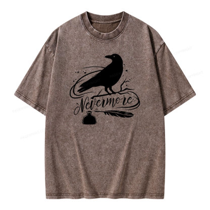 Pagewing  Edgar Allen Poe tee Unisex Washed T-shirt