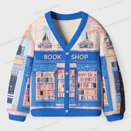 Pagewings Bookshop Unisex Ugly Cardigan Sweaters