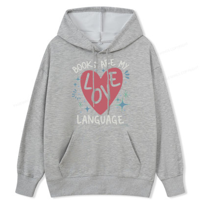 Pagewing Books Are My Love Language Unisex Classic Hoodie