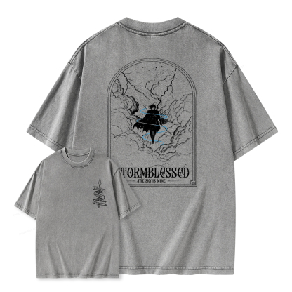 Pagewings Stormblessed Unisex Washed T-shirt