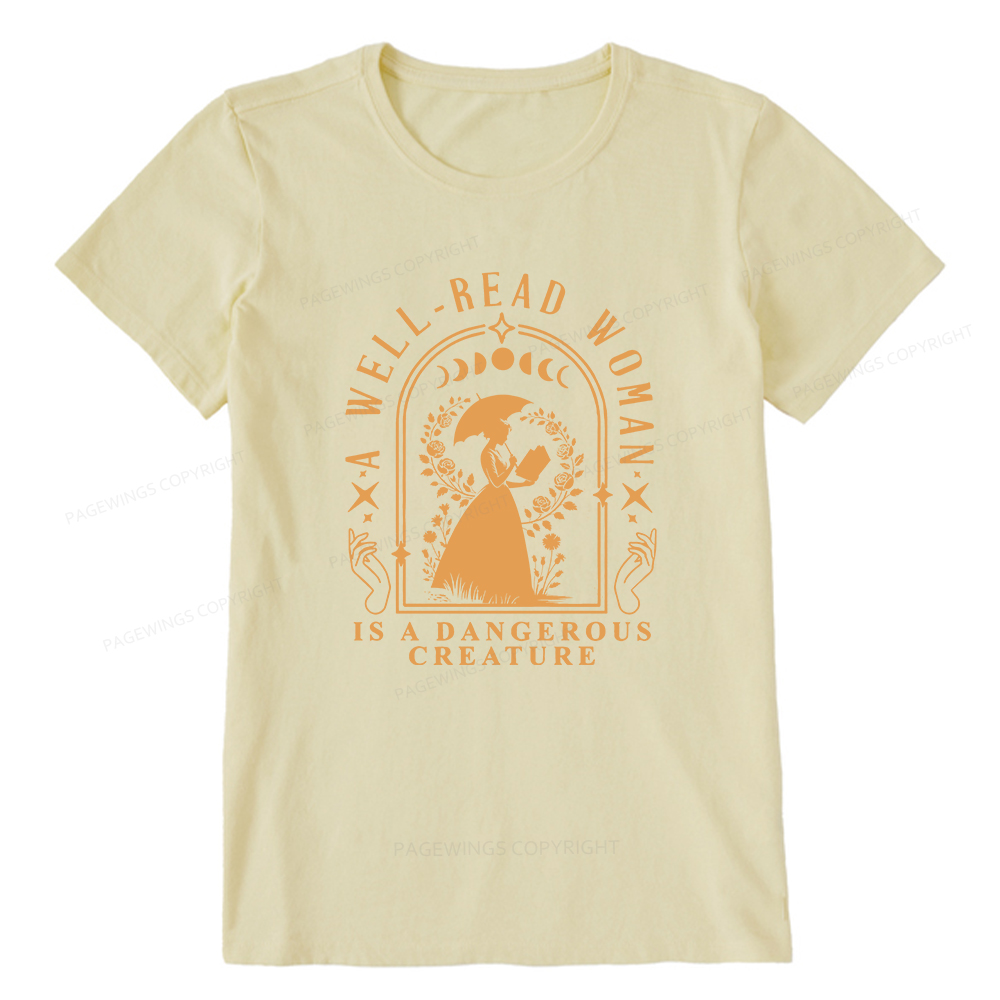 Pagewings A Well-Read Woman Is A Dangerous Creature Unisex Classic T-shirt