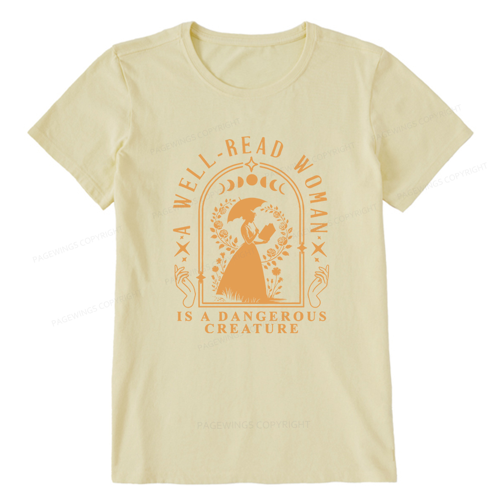Pagewings A Well-Read Woman Is A Dangerous Creature Unisex Classic T-shirt