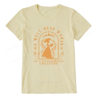 Pagewings A Well-Read Woman Is A Dangerous Creature Unisex Classic T-shirt