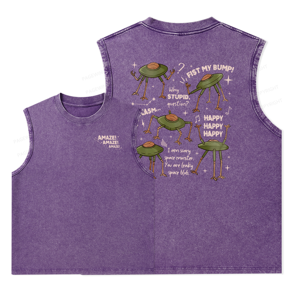 Pagewings Fantasy Bookish Rocky Amaze Unisex Washed Tank Top