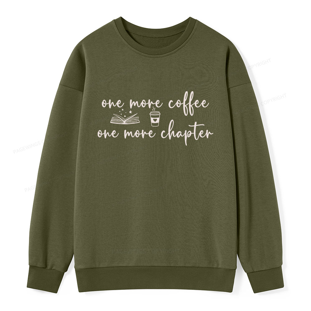 Pagewing Just One More Coffee and Books Unisex Classic Sweatshirt