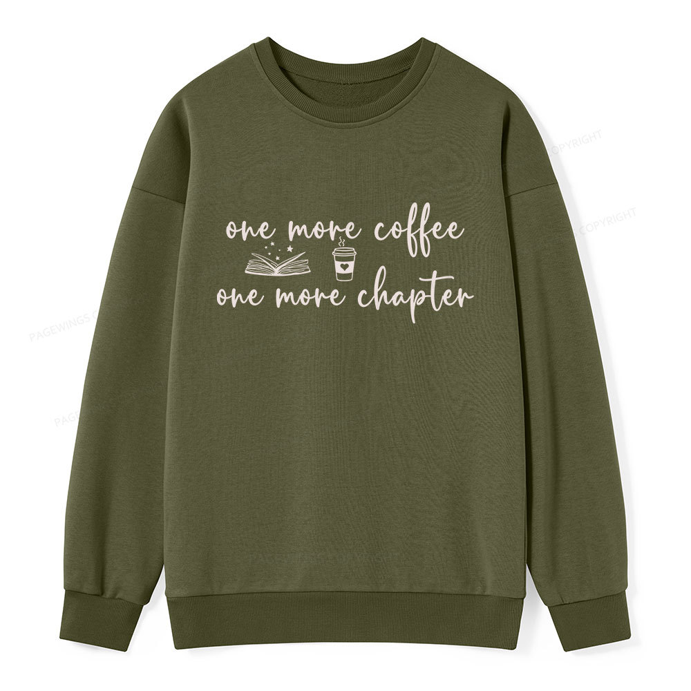 Pagewing Just One More Coffee and Books Unisex Classic Sweatshirt