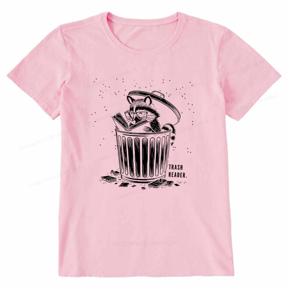 Pagewings Trash Reader Raccoon - Book Quote Unisex Classic T-shirt