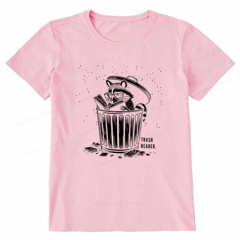 Pagewings Trash Reader Raccoon - Book Quote Unisex Classic T-shirt