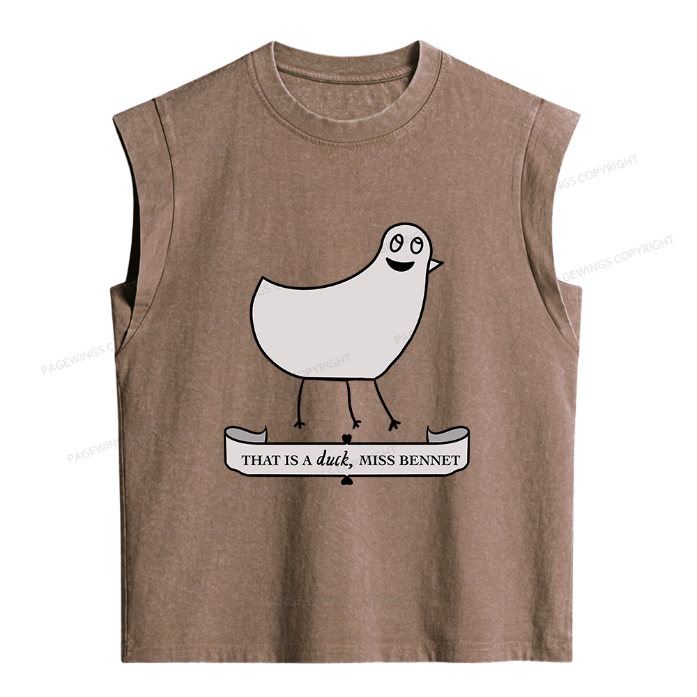 Pagewings That Is A Duck Women's Washed Tank Top