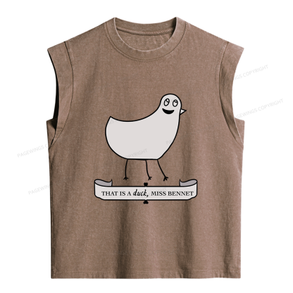 Pagewings That Is A Duck Women's Washed Tank Top
