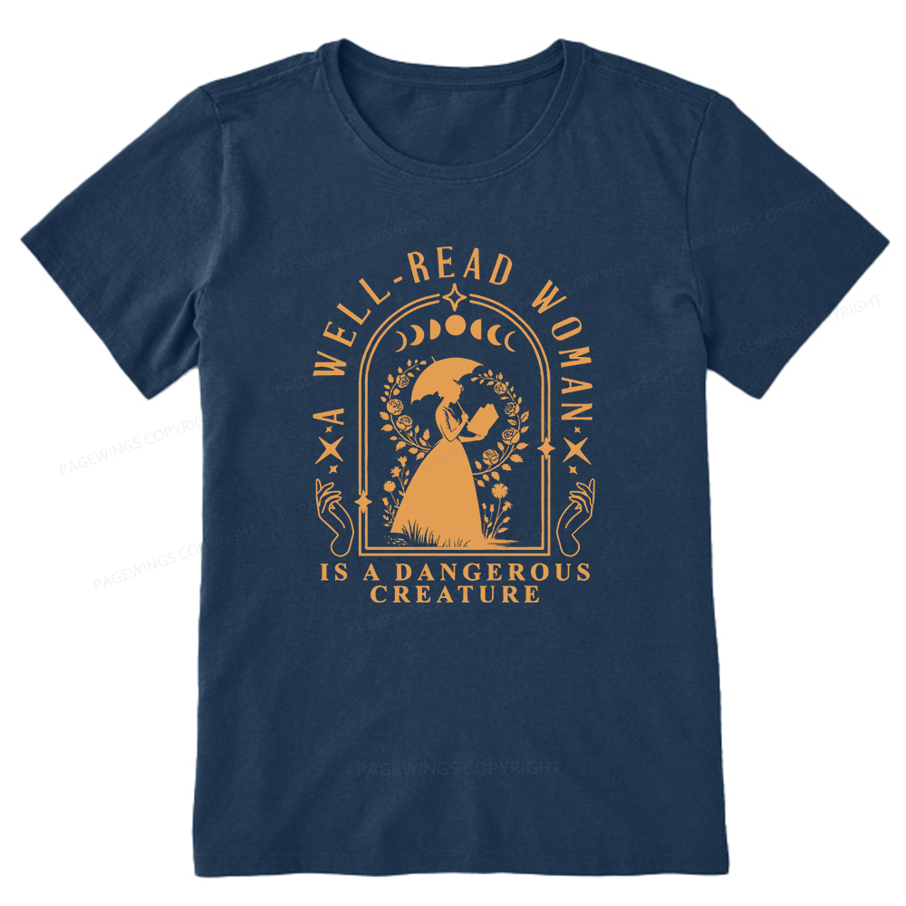 Pagewings A Well-Read Woman Is A Dangerous Creature Unisex Classic T-shirt