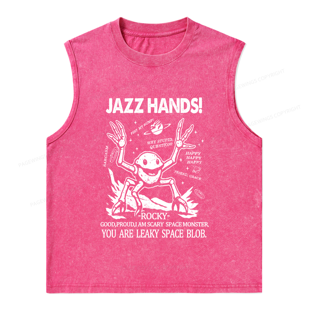 Pagewings You Sleep I Watch Unisex Washed Tank Top