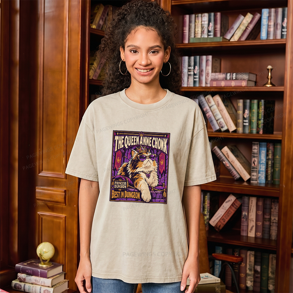 Pagewings Sci Fi Book Lover Unisex Washed T-shirt