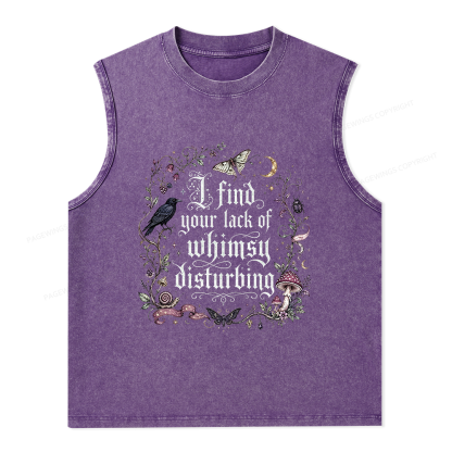 Pagewings Lack of Whimsy Unisex Washed Tank Top